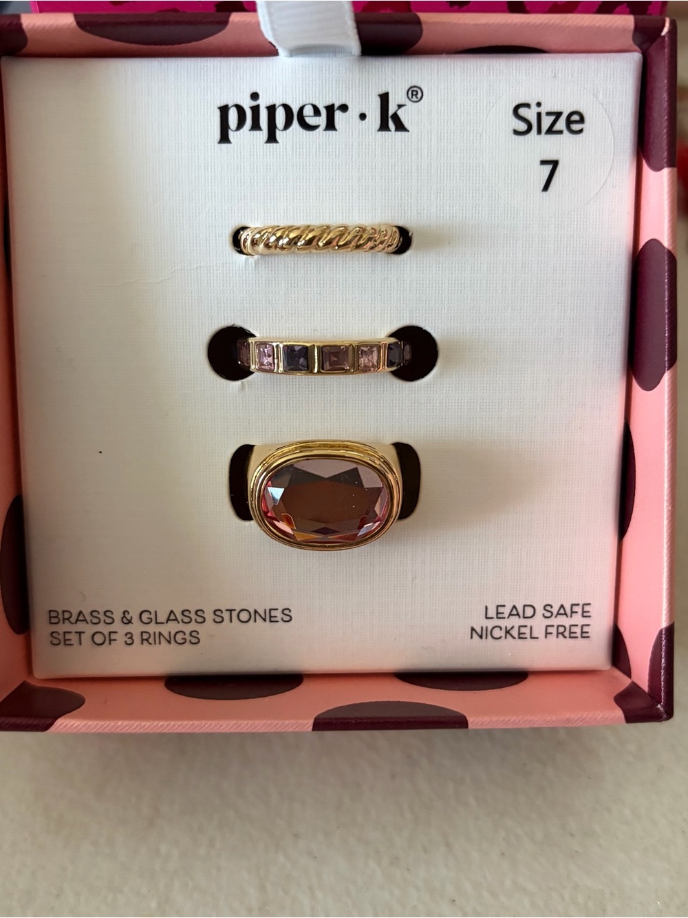 Piper K Gold Stackable Ring Set